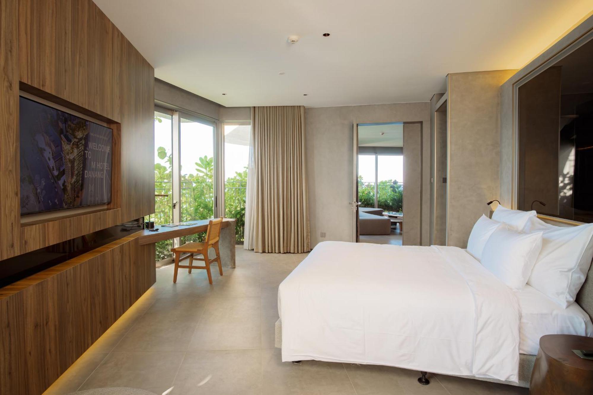 M Hotel Danang Exteriér fotografie A bedroom at the hotel