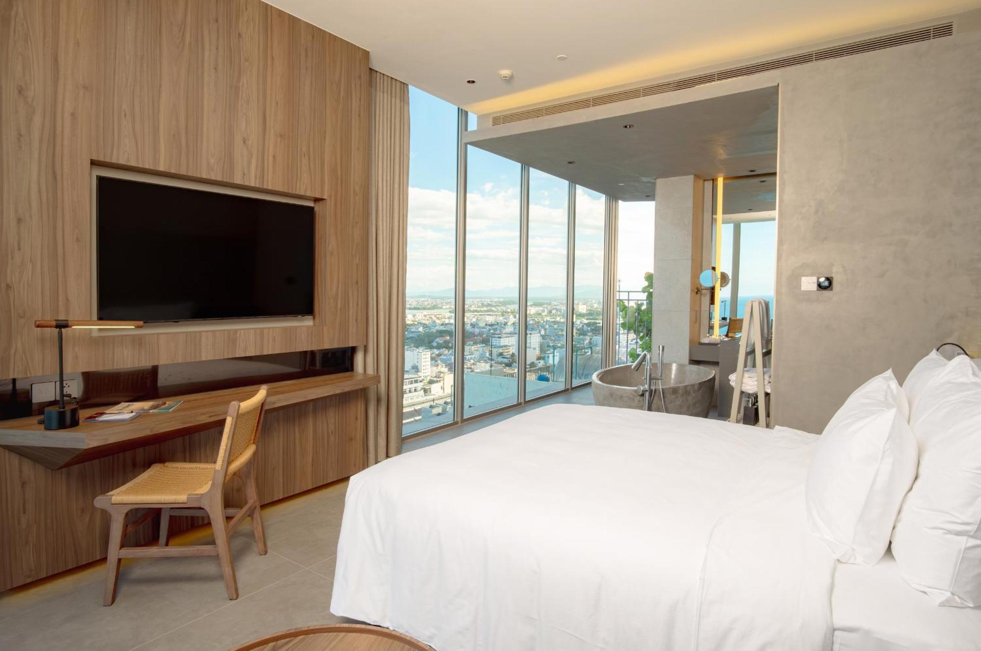 M Hotel Danang Exteriér fotografie A bedroom at the hotel